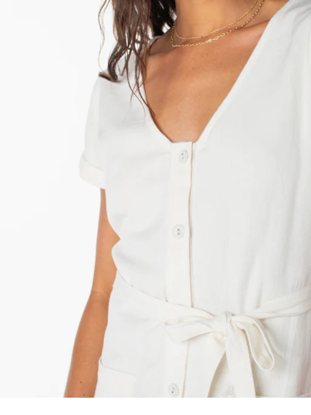 Roxy Kona White Dress NWT - Picture 6 of 9